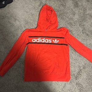 Adidas originals red sweatshirt.